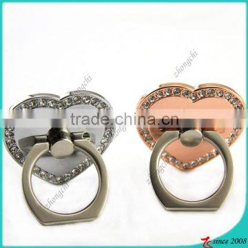 Silver,Rose Gold Heart Shape Phone Ring Holder For Girls Phone Decoration