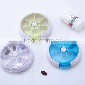 Plastic Rotatable Pill Box
