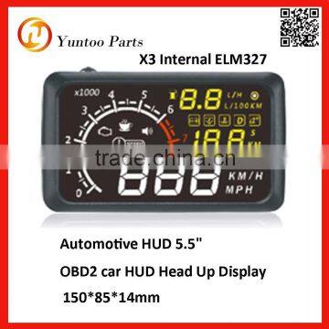 factory supply warning alram /speed multi-function OBD2 car HUD Head Up Display for sale