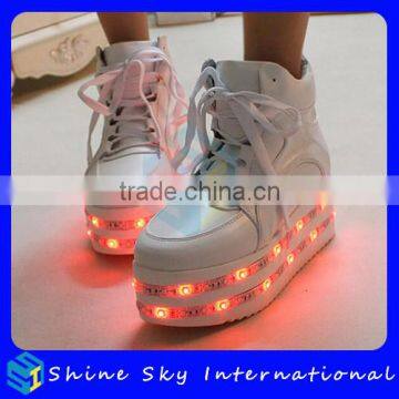 Hot Selling New Design Women High Heel Shoes Led Light Shoes