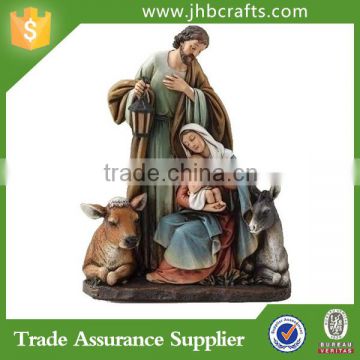 Sophisticated Resin Religion Holy Family Statues