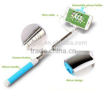 Cartoon shape Wired Selfie Stick From Chinese Supplier, aluminum Selfie Stick , Monopod Selfie Stick With High Quality