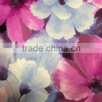 2016 Newest Beautiful Colorful Wallpaper With Big Flower Pattern for Home photo-2