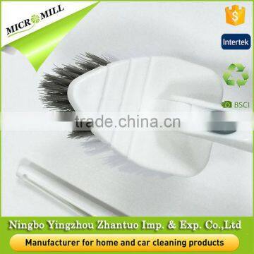 Multifunction Soft Bristle Plastic Floor Bathroom Cleaning Brush With Telescopic Handle photo-3