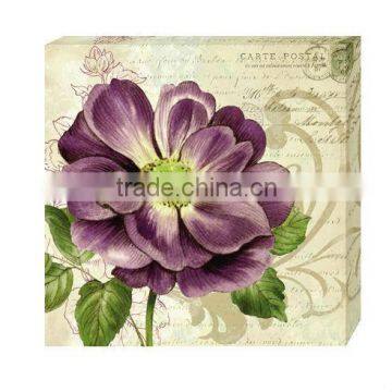 Hot! Purple flower Modern abstract flower decorative oil painting