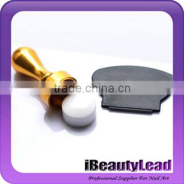 High quality gold and silver silicone nail stamp and scraper nail stamping set