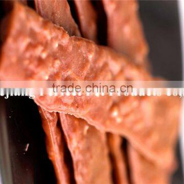 koi food (dog treat nutritional beef strip)