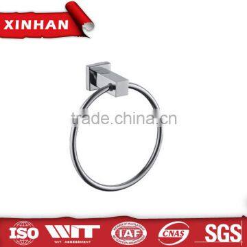 2016 New design bathroom chrome plated zinc alloy +stainless steel towel ring