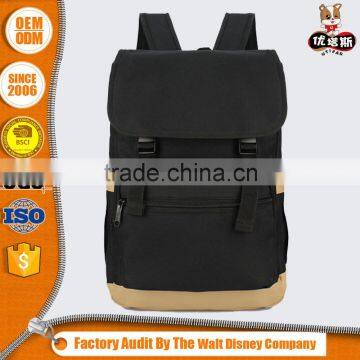 New Stylish Backpack Vintage Blue Canvas Backpack School Backpack photo-4