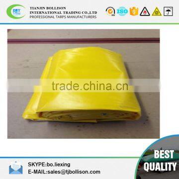 Flame Retardant Tarps 13 oz Vinyl Yellow Color Tarps,5 Ft. x 7 Ft. Yellow Flame Retardant Vinyl Tarps - 13 OZ.