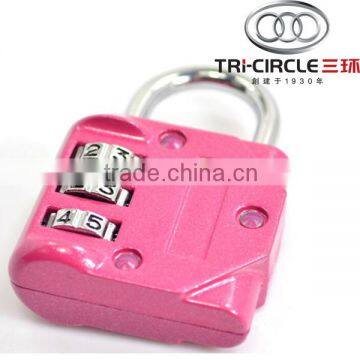 High Quality Tri-Circle Zinc Alloy Wheelcode Combination Padlock TC-ZH30