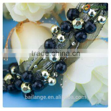 2016 new products hot selling crystal beaded trim