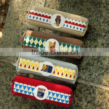 Student Sweet Canvas School Pen Bag Pencil Case Cosmetic Bags Travel Makeup Bags photo-5