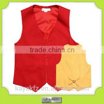 custom made cotton waiter uniform vest