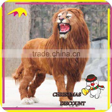 KANO0139 Theme Park Real Size Artificial Realistic Fake Fur Lion photo-3