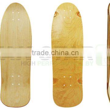 maple and bamboo old school skateboard deck