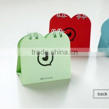 2015 Heart Shaped Desk Calendar/Mini Desktop Calendar/Table Calendar Printing