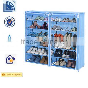 2014 New Design Non-woven Fabric Space Saving Shoe Rack