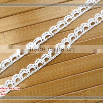 the high quality white color bag lace trim