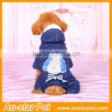 Wholesale Classic Shine Blue Pet Dog Clothes