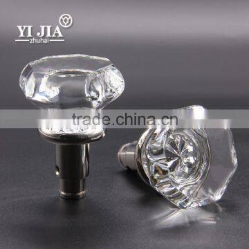 Special Fancy Octagon Shape Nickel Bathroom Glass Door Handles