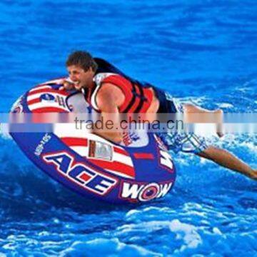 Hot selling high quality customized tow round inflatable water ski tube