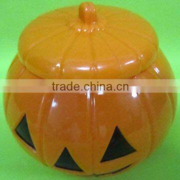 PVC Holiday Hot Sale Plastic Halloween Pumpkin with Flashlight Decoration