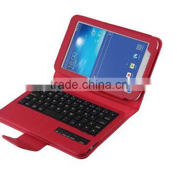 slide bluetooth wireless keyboard case for samsung Tab3 7.0inch Lite T110/T111-SA01