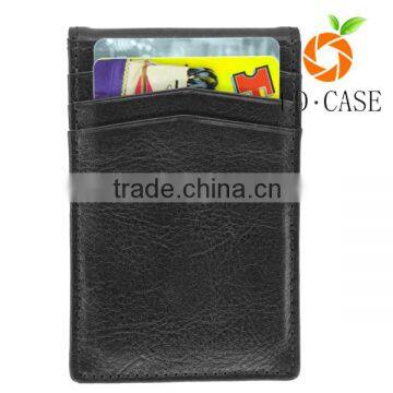 Leather Money Clip Front Pocket Card Holder RFID Blocking Wallet