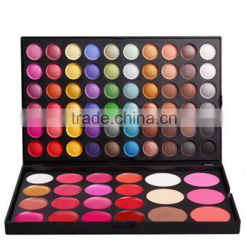 Chinese factories wholesale custom 82 slots luxury cosmetic box, beautiful black eye shadow box