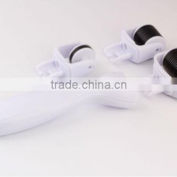 2015 Latest 3 IN 1 Derma Roller With 3 Separate Roller Heads of Different Needle Count 180/600/1200pins Guangzhou