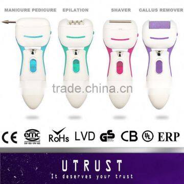 Professional Callus Remover Half Gold Cutical Nail Nipper surgical stainless steel high speed rotation callus remover