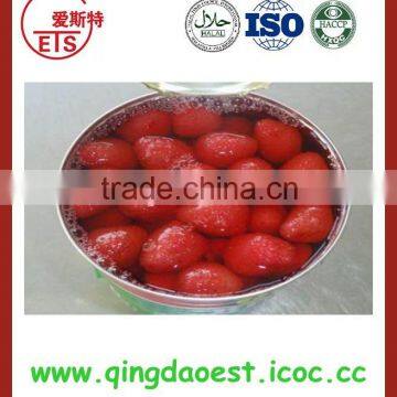 580g/tin supply chinese new high quality and heathy canned strawberry in syrup