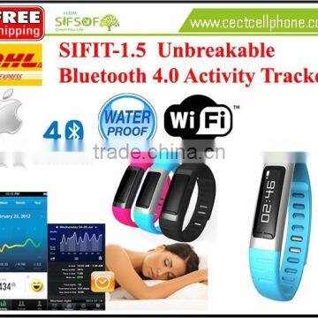 SIFIT-1.5 unbreakable 4.0 Bluetooth Activity Tracker WIFI hotspot Calories Counter.4.0 Bluetooth Activity Tracker Unbreakable.