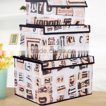 Eco-Friendly Foldable Clothes Sundries Storage Case Container Box With Lids photo-4