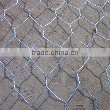 Galfan coated galvanized double twist hexagonal gabion factory