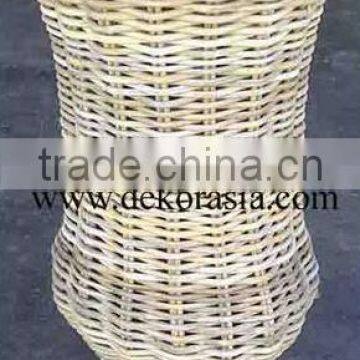 Natural Color Extra Large Vase Made of Rattan