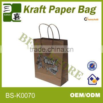 kraft paper bags food grade made of woods from chinese supplier