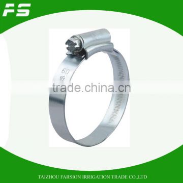 Galvanised Steel British Type Hose Clamp