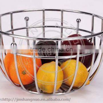 fashion round stainless steel fruit basket