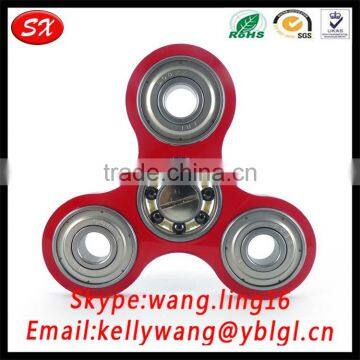 Customized Brass Hand Fidget Spinner,Aluminum Light Spinner Toy, Metal Tri-Spinner photo-4