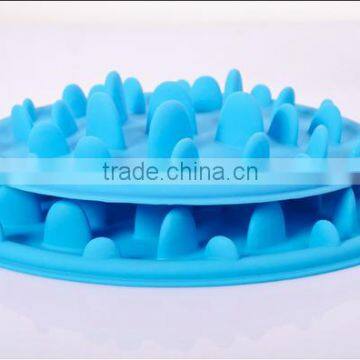 Interactive Anti Gulp Silicone Pet Bowl Slow Feed Dog Bowl photo-6