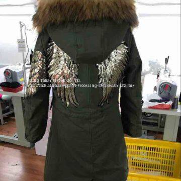 Fake Fur Jacket, Women's Clothing, Green, Polyester photo-4
