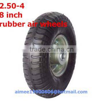 wheelbarrow wheels 8 inch with galvanized metal rim