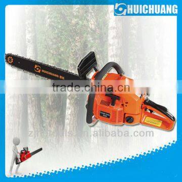 cutting wood saw 22" guide bar 62cc chainsaw