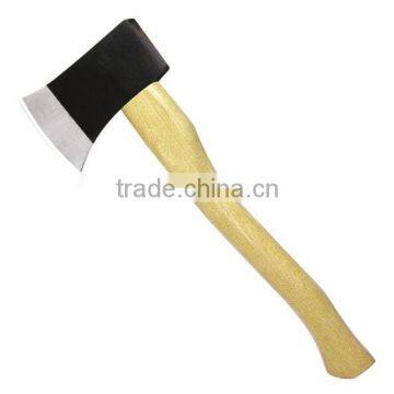 Axe with wood handle