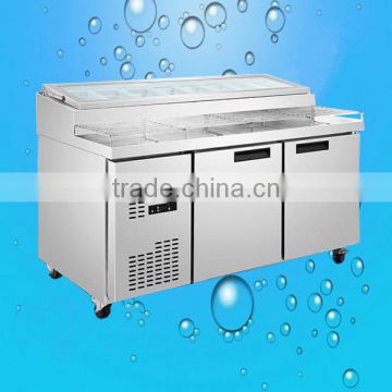 2016 Factory price salad bar cold bain marie, bain marie refrigerator(ZQR-0.3L2W)