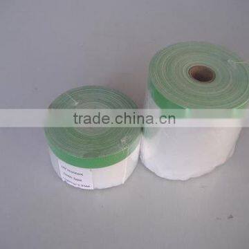 plastic HDPE pre-taped masking film(UV resistent)