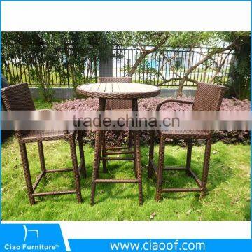 Newest High Bar Stool Garden Line Patio Furniture/French Bistro Rattan Chairs photo-3