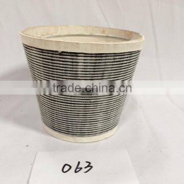 Wholesale Cheap Home Dekoration Desk Big Indoor Oval Wooden Flower Pots photo-6